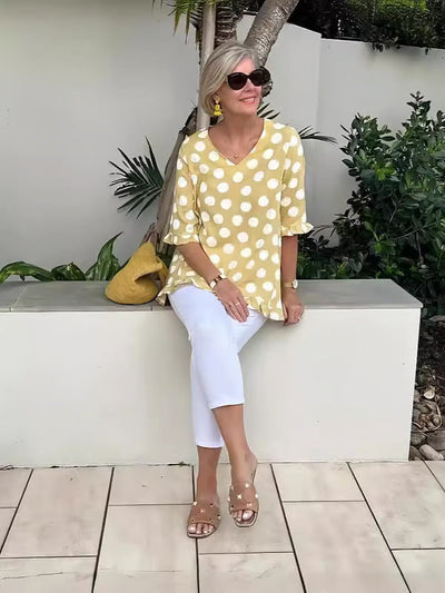 Eva | Retro Print Top