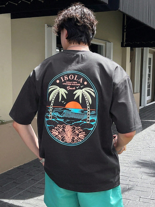 Christoph | Cotton Palm Tree Tee