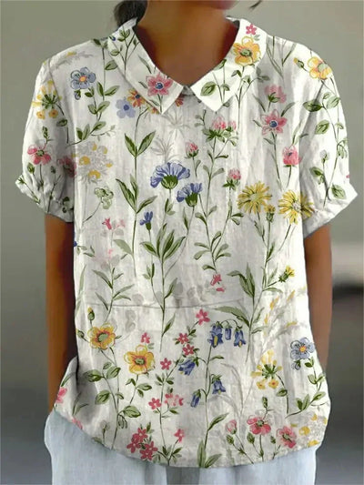 Katy - Floral Elegant Blouse