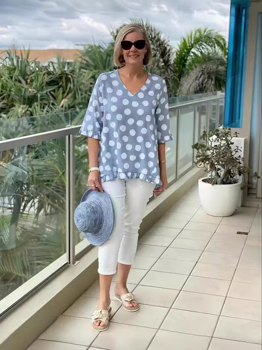 Eva | Retro Print Top