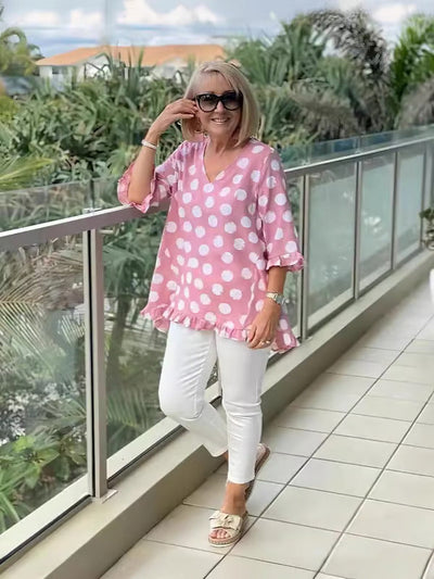 Eva | Retro Print Top